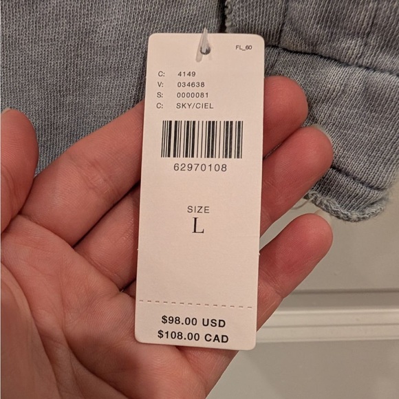 NWT Anthropologie “Universal Love” Graphic Sweatshirt - Size L - Blue/gray - Picture 6 of 8